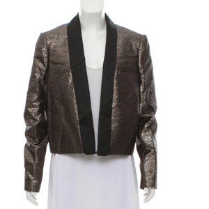 LANVIN Silver Structured Brocade Blazer NWT - L